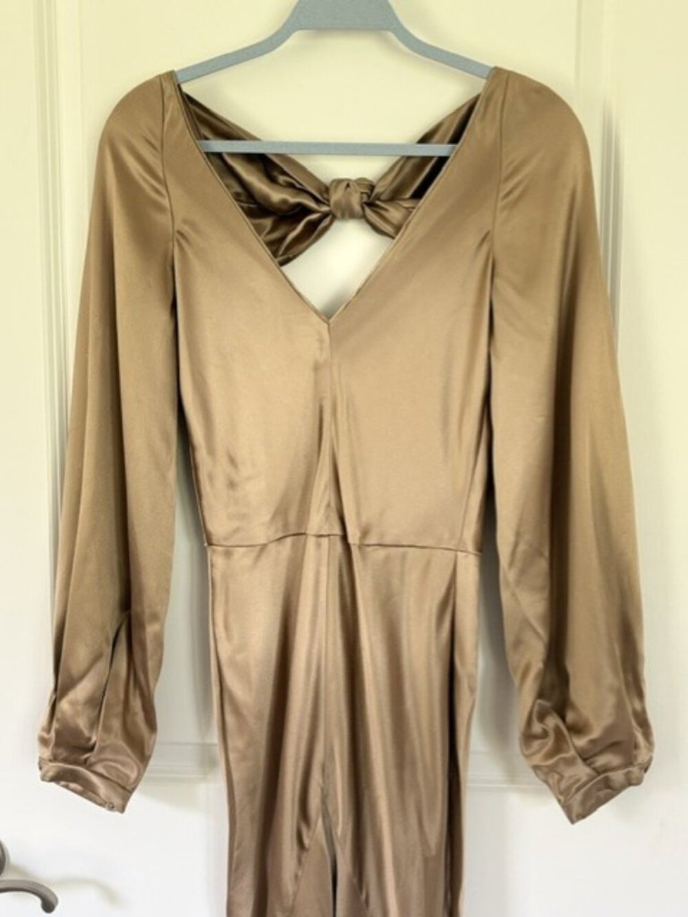 Gabriela Hearst silk bronze  maxi